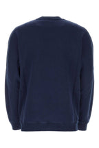 Burberry Men Navy Blue Cotton Oversize Sweatshirt