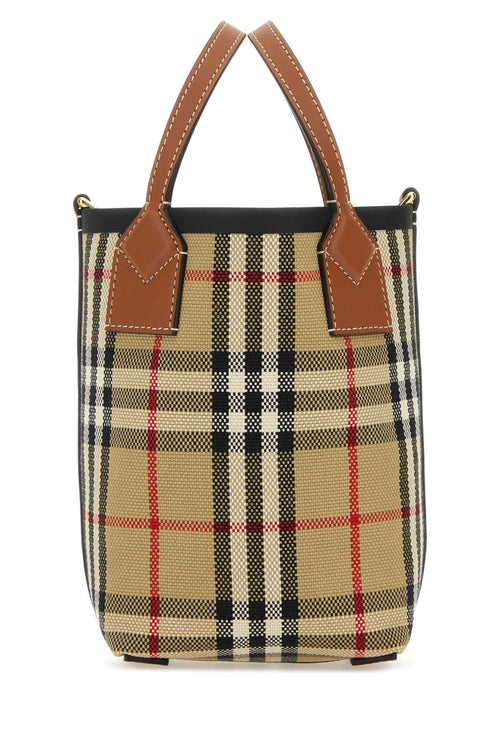 Burberry Women Embroidered Fabric London Bucket Bag