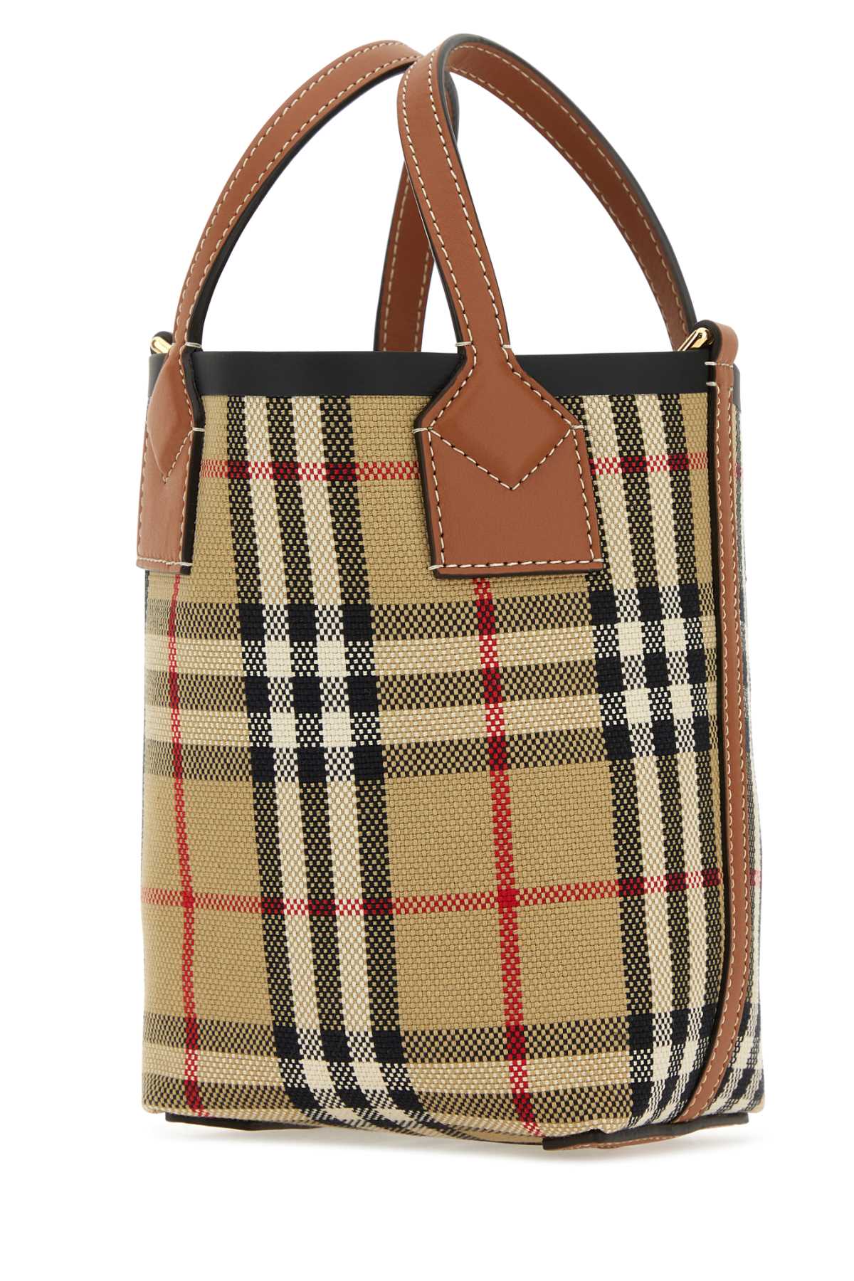 Burberry Women Embroidered Fabric London Bucket Bag