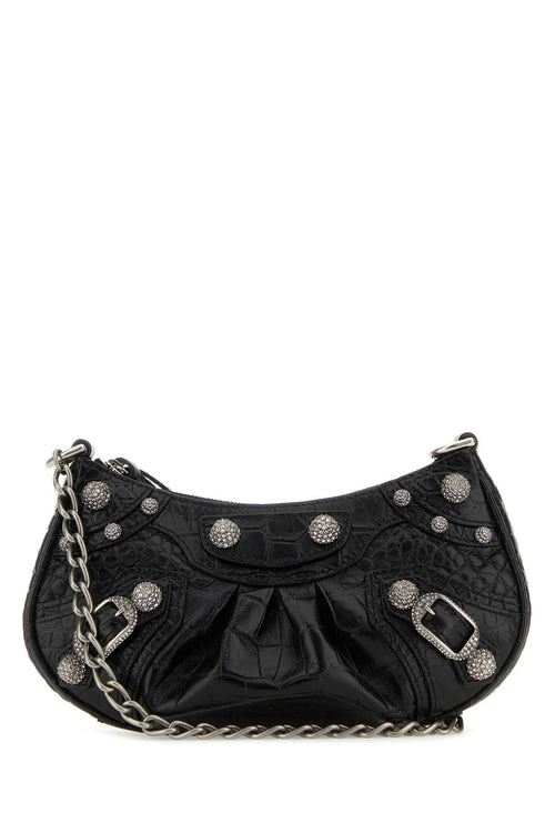 Balenciaga Women Black Leather Le Cagole Mini Handbag