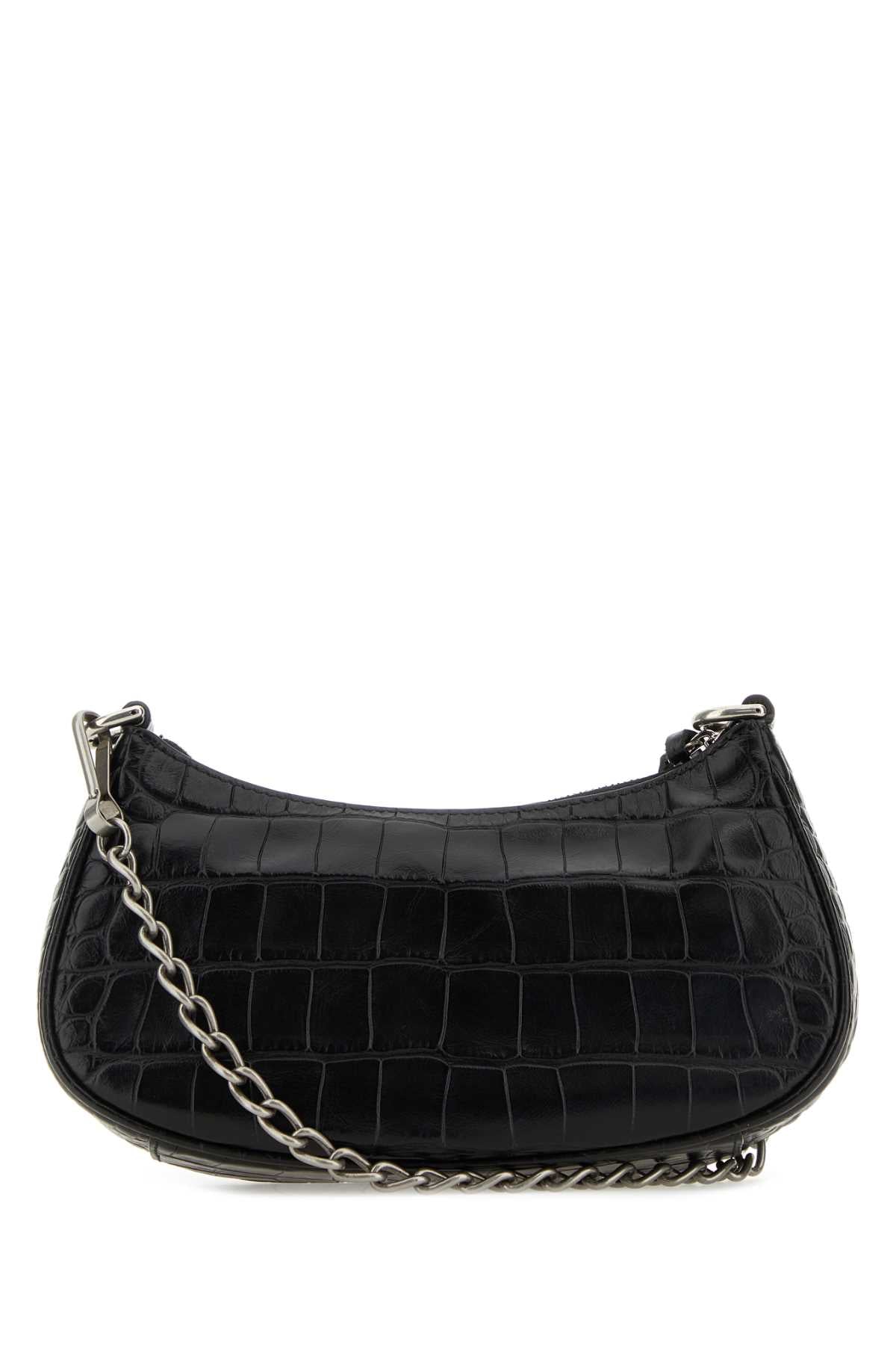 Balenciaga Women Black Leather Le Cagole Mini Handbag