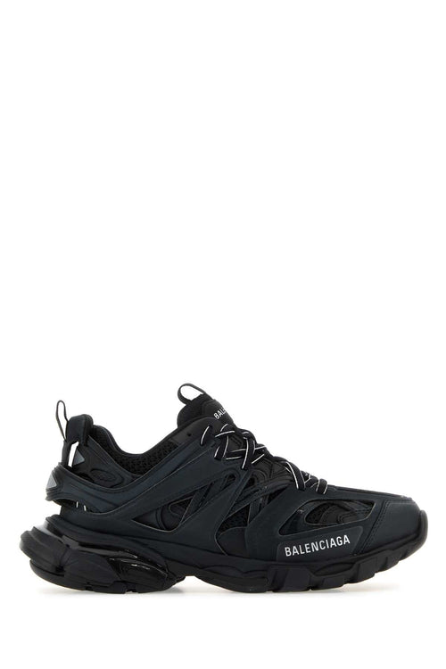 Balenciaga Women Black Mesh And Rubber Track Sneakers