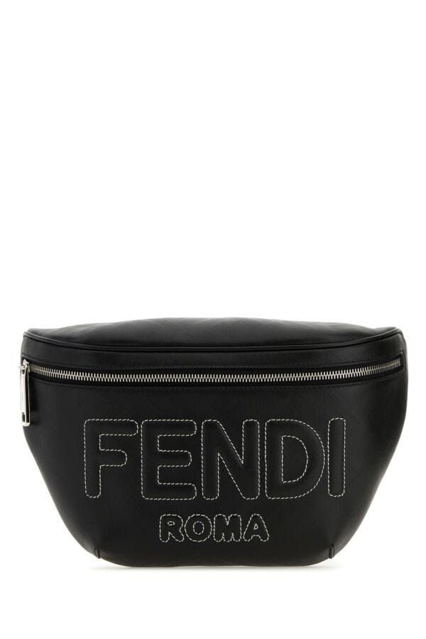 Fendi Man Black Fabric Belt Bag