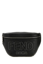 Fendi Man Black Fabric Belt Bag