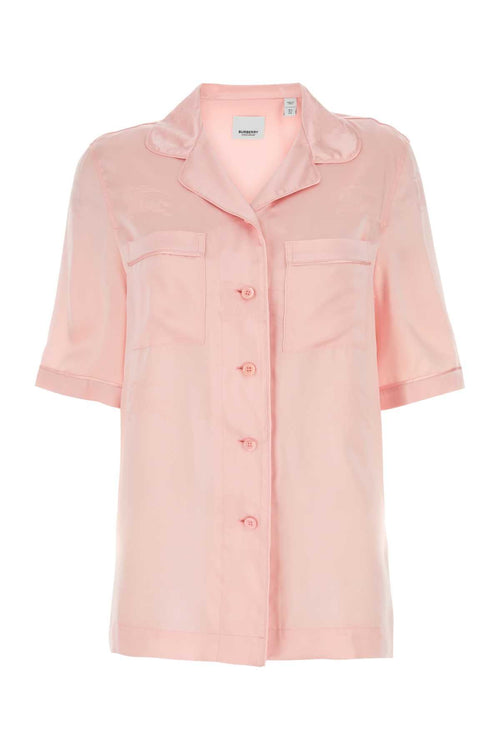 Burberry Women Pastel Pink Satin Shirt
