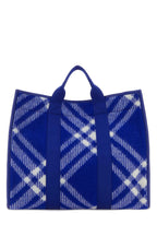 Burberry Men Embroidered Fabric Knight Shopping Bag