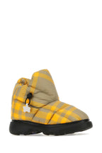 Burberry Men Printed Polyester Pillow Check Ankle Boots