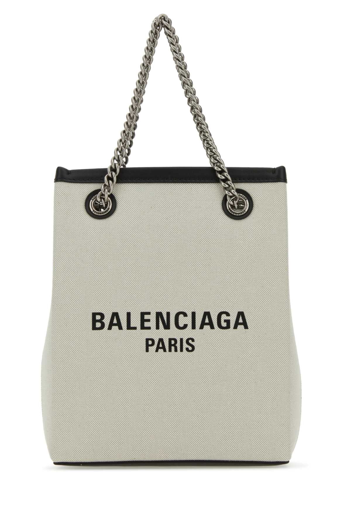 Balenciaga Women Sand Canvas Duty Free Handbag