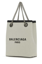 Balenciaga Women Sand Canvas Duty Free Handbag