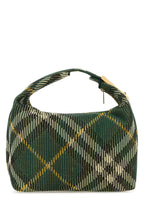 Burberry Women Embroidered Nylon Medium Peg Handbag