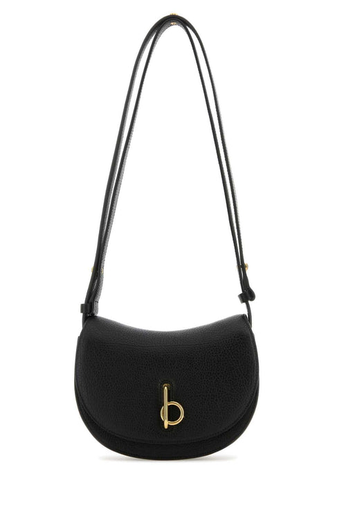 Burberry Women Black Leather Mini Rocking Horse Shoulder Bag