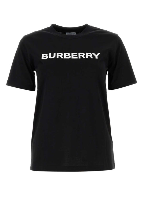 Burberry Women Black Cotton T-Shirt