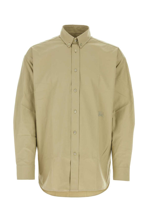 Burberry Men Army Green Oxford Shirt