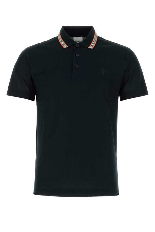 Burberry Men Black Piquet Polo Shirt