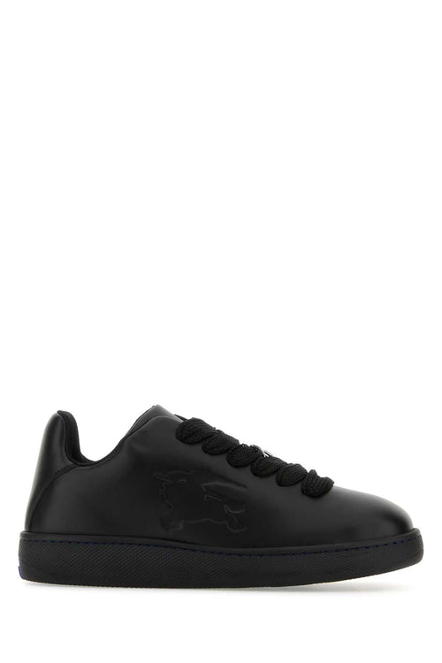 Burberry Men Black Leather Box Sneakers