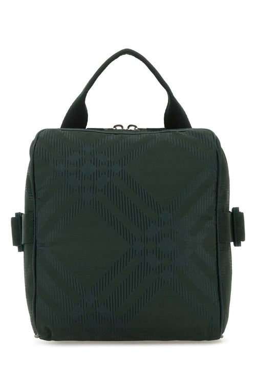 Burberry Men Bottle Green Fabric Crossbody Bag