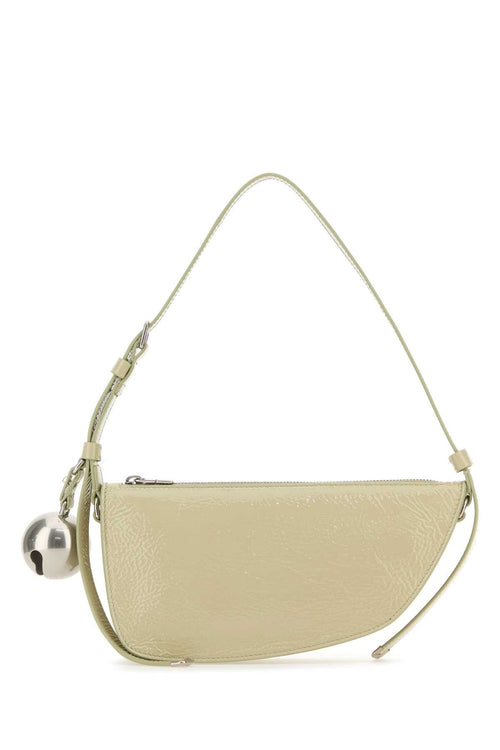 Burberry Women Pastel Green Leather Knight Small Shoulder Bag