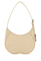 Burberry Women Sand Leather Small Chess Shoulder Bag