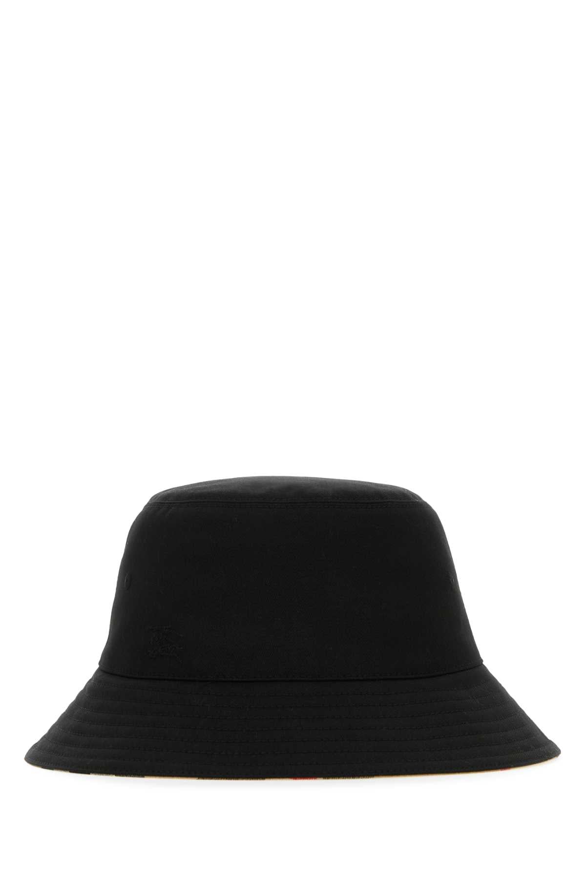 Burberry Women Black Polyester Blend Bucket Hat