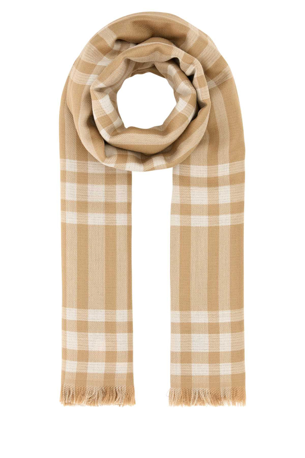Burberry Women Embroidered Wool Blend Scarf