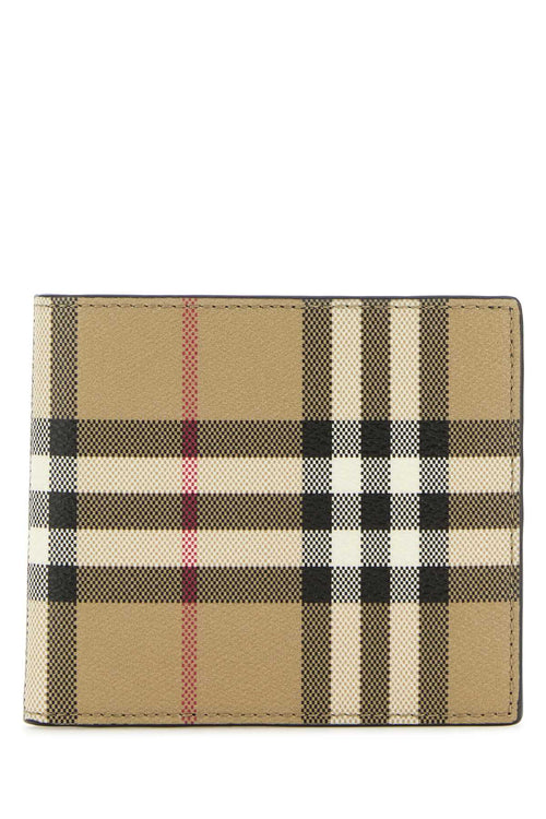 Burberry Men Printed Canvas Wallet