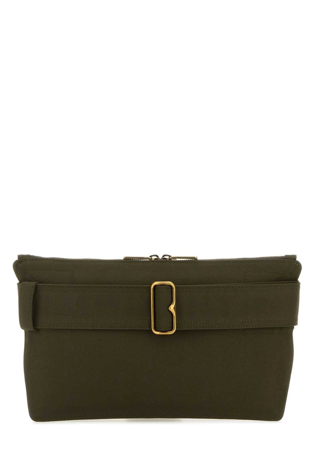 Burberry Men Army Green Canvas Trench Belt Bag