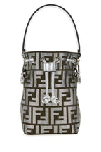 Fendi Woman Embroidered Fabric Mini Mon Tresor Bucket Bag