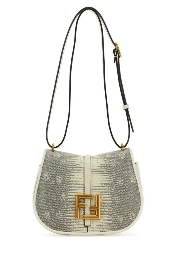 Fendi Woman White Leather Mini C Mon Crossbody Bag