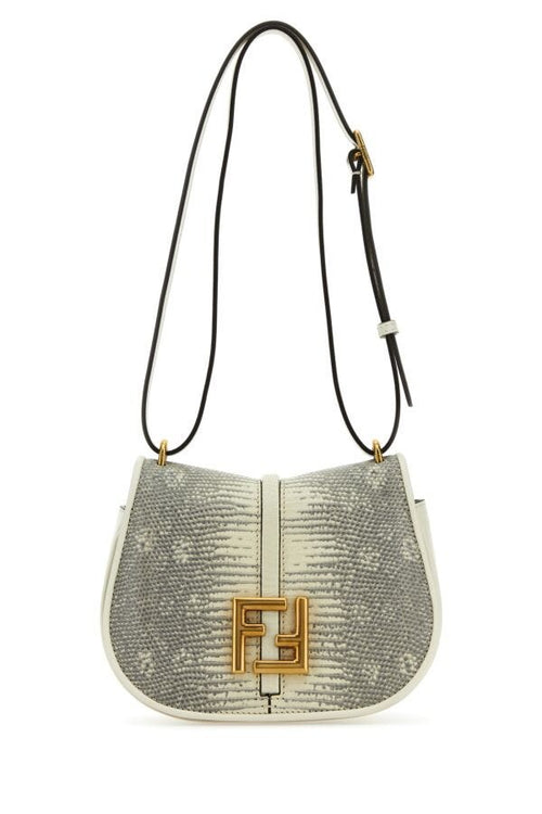 Fendi Woman White Leather Mini C Mon Crossbody Bag