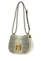 Fendi Woman White Leather Mini C Mon Crossbody Bag