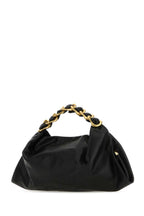 Burberry Women Black Leather Medium Swan Handbag