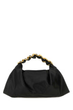 Burberry Women Black Leather Medium Swan Handbag