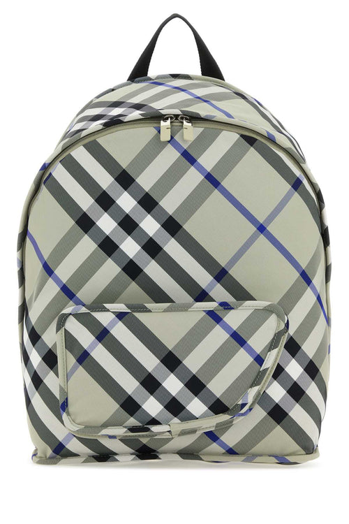 Burberry Men Printed Nylon Shield Backpack