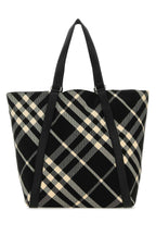 Burberry Men Embroidered Fabric Festival Shopping Bag