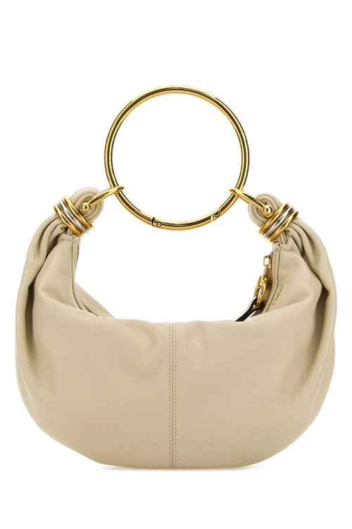 Chloe Women Ivory Leather Bracelet Handbag