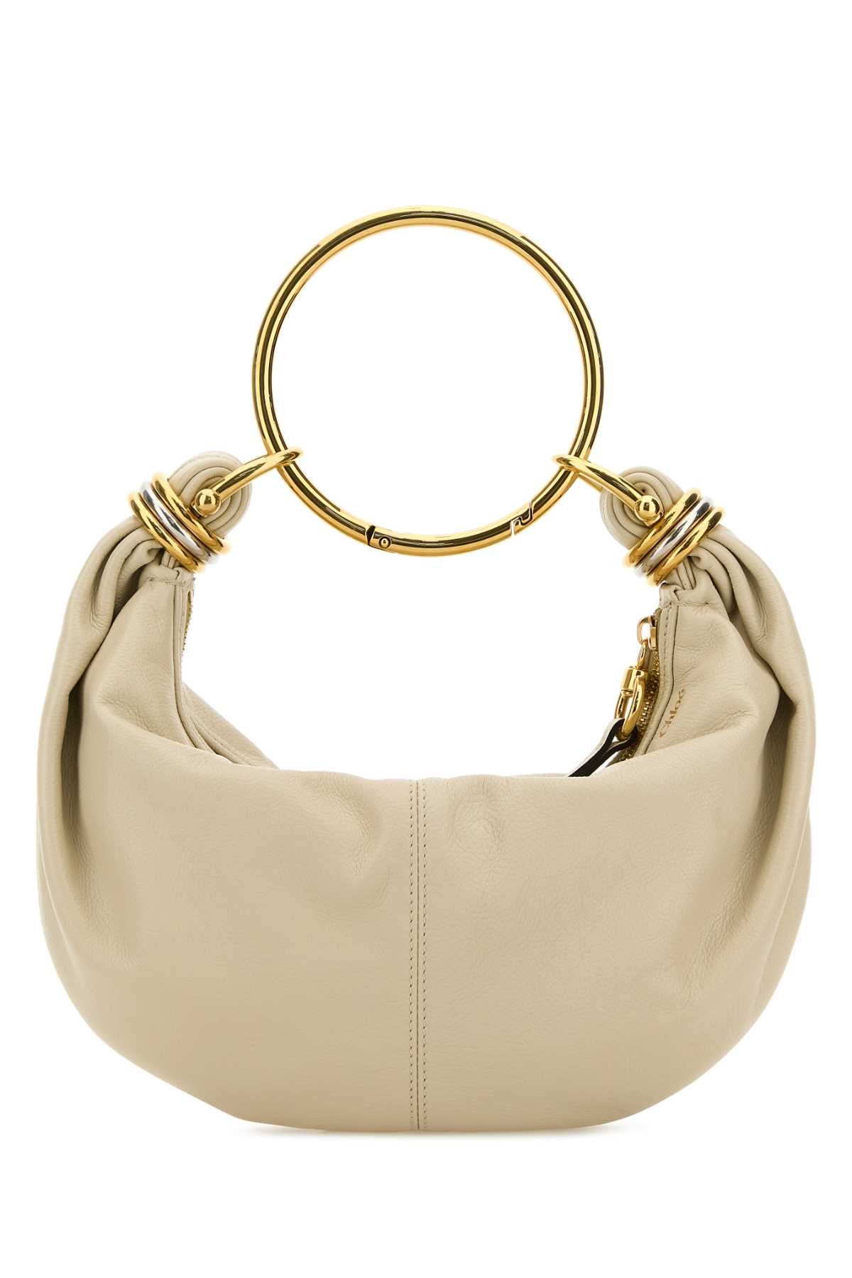 Chloe Women Ivory Leather Bracelet Handbag