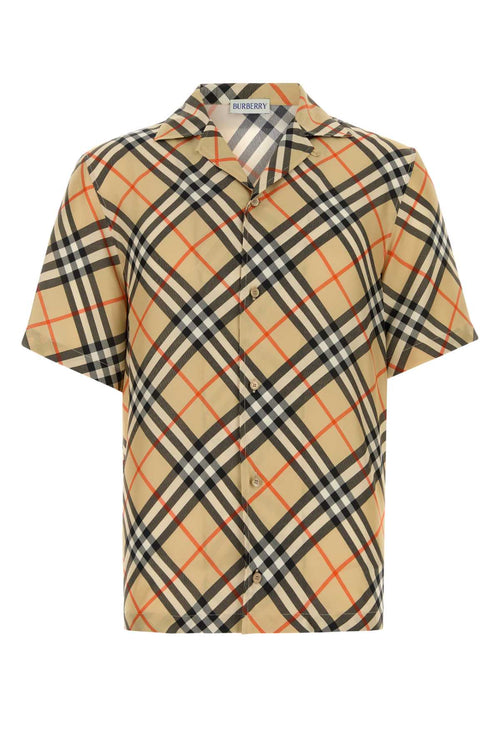 Burberry Men Printed Silk Shirt
