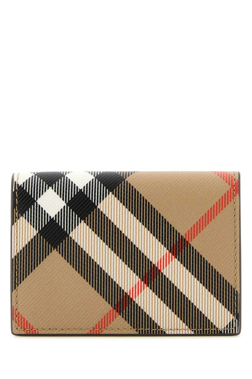Burberry Men Printed E-Canvas Card Holder