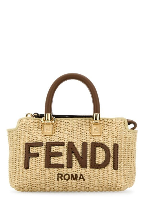 Fendi Woman Raffia Mini By The Way Handbag