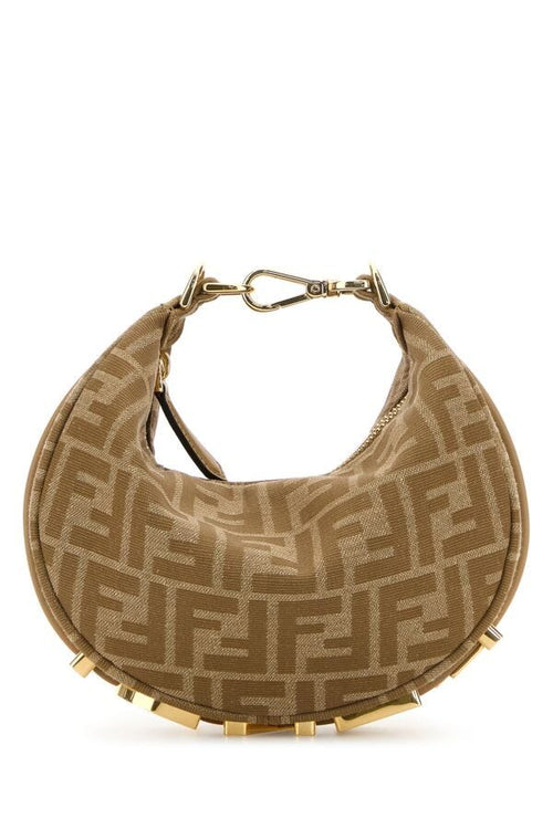 Fendi Woman Embroidered Jacquard Mini Fendigraphy Handbag