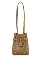 Fendi Woman Ff Fabric Mini Origami Bucket Bag