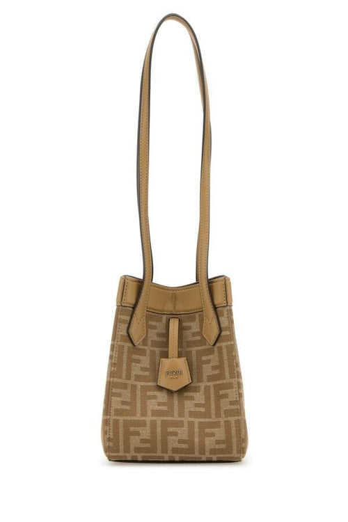 Fendi Woman Ff Fabric Mini Origami Bucket Bag