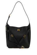 Balenciaga Women Black Leather Small Bel Air Shoulder Bag