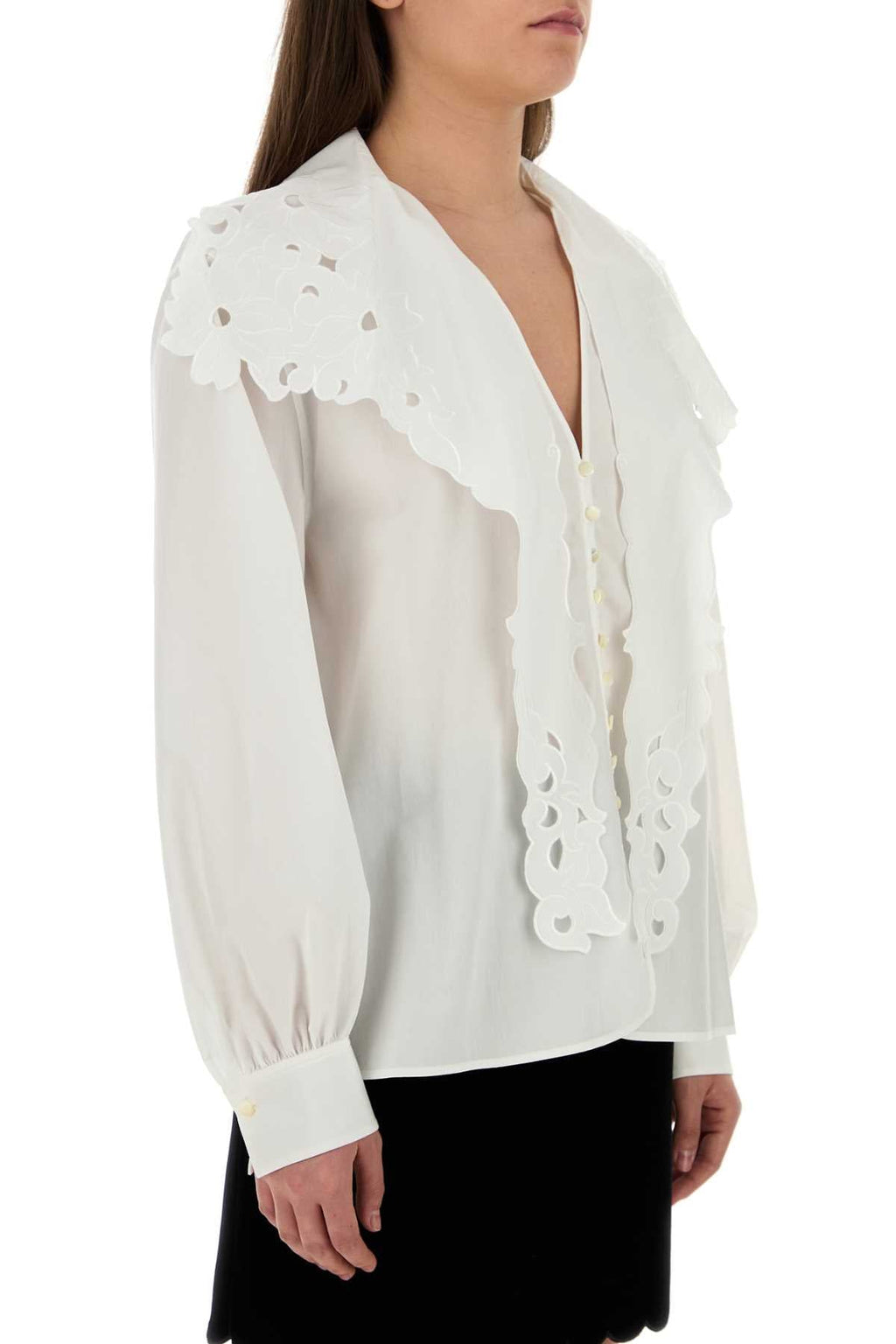 Chloe Women White Poplin Shirt