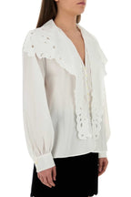 Chloe Women White Poplin Shirt