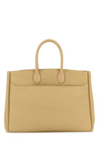 Burberry Women Beige Leather Medium Rocking Horse Handbag