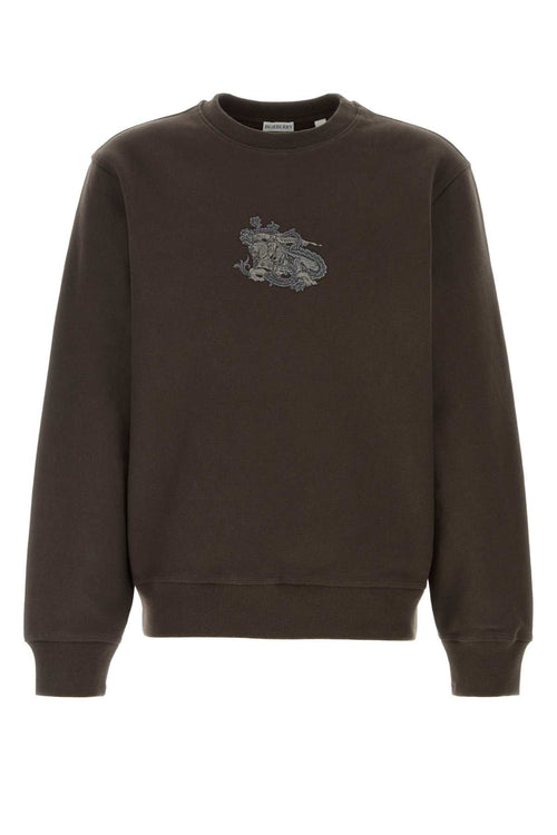 Burberry Men Brown Cotton Blend Sweatshirt