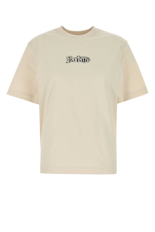 Burberry Women Sand Cotton T-Shirt