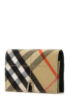 Burberry Women Embroidered Canvas Card Holder