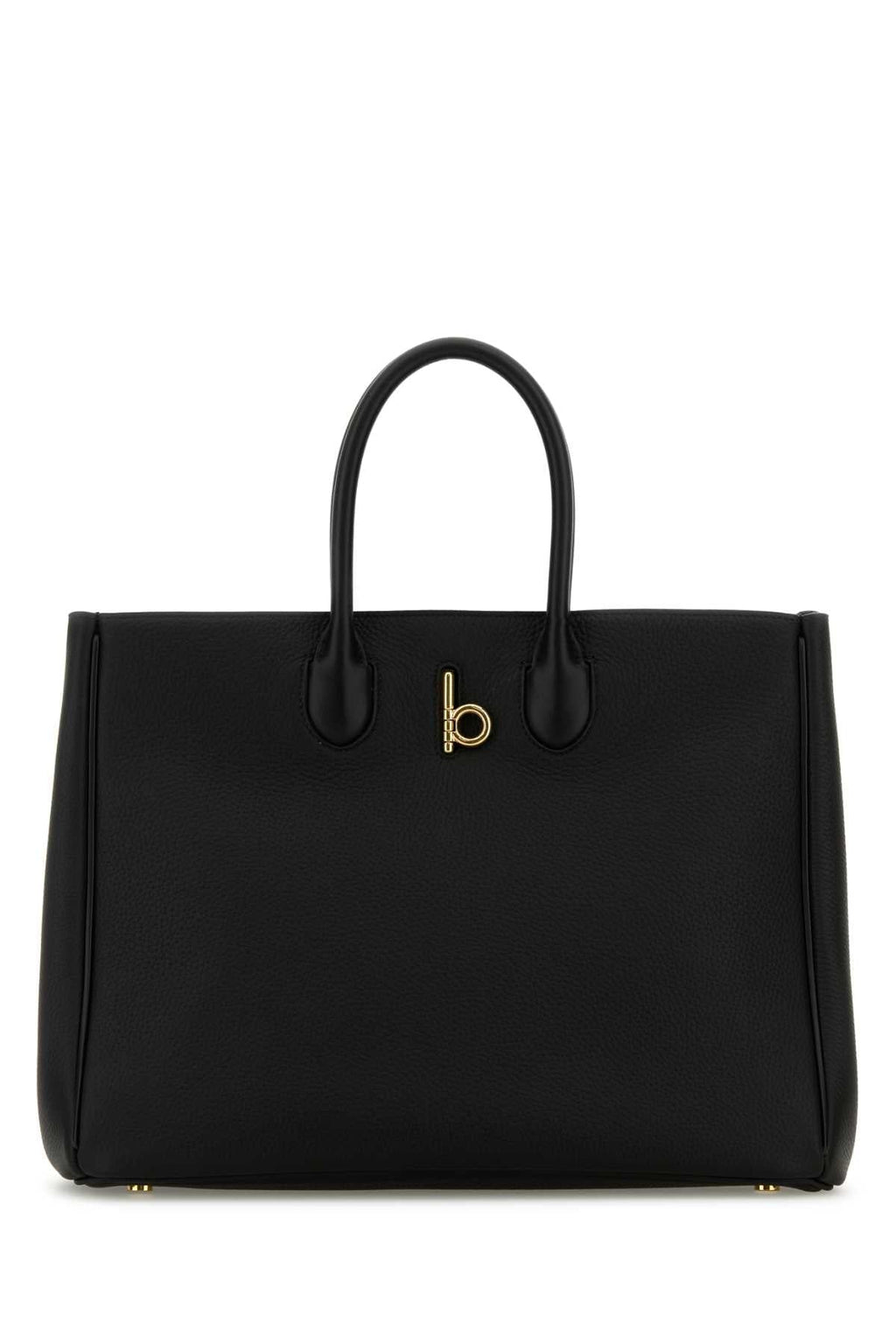 Burberry Women Black Leather Medium Rocking Horse Handbag